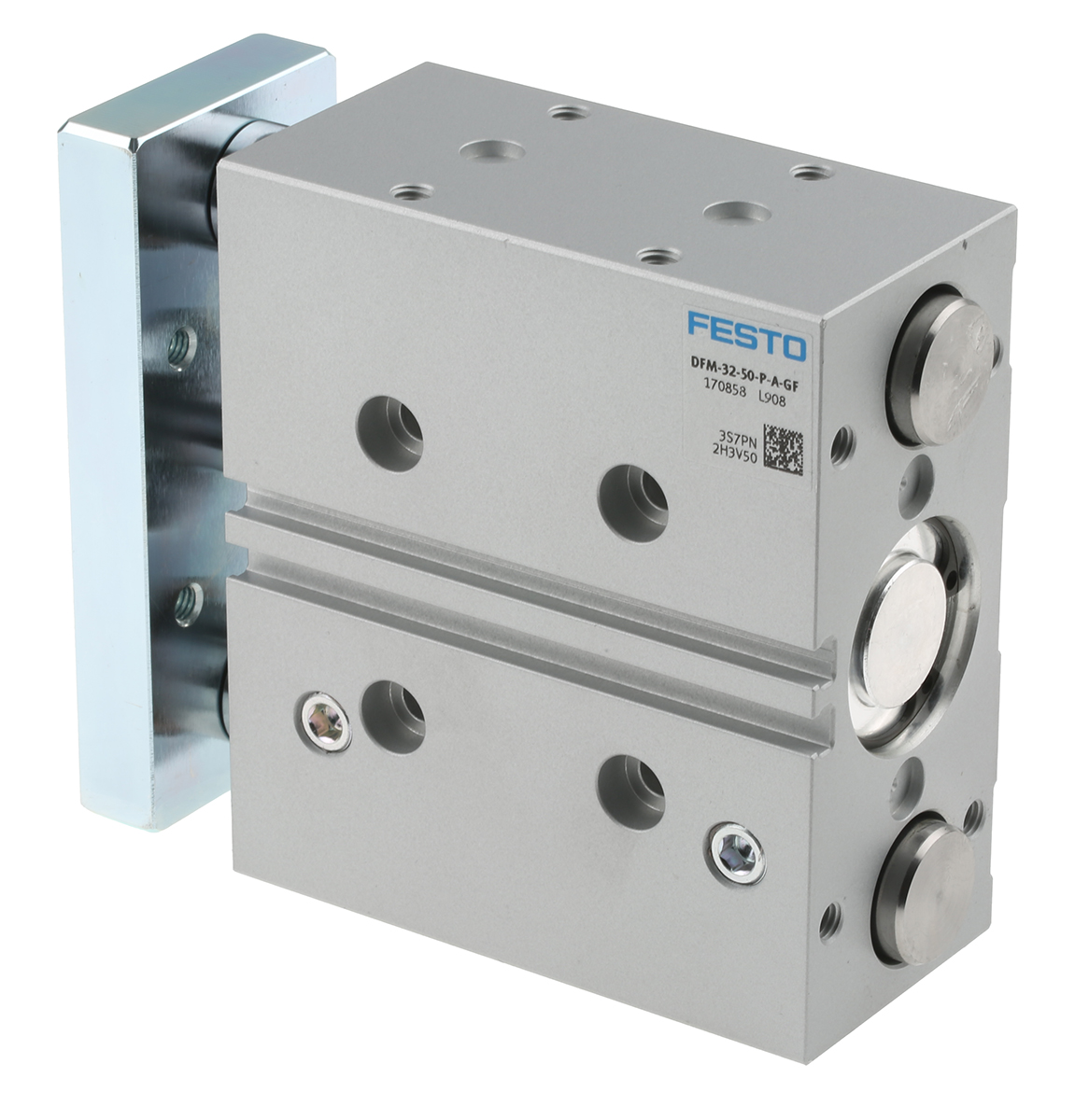 Festo Pneumatic Guided Cylinder - 170858, 32mm Bore, 50mm Stroke, DFM Series, Double Acting