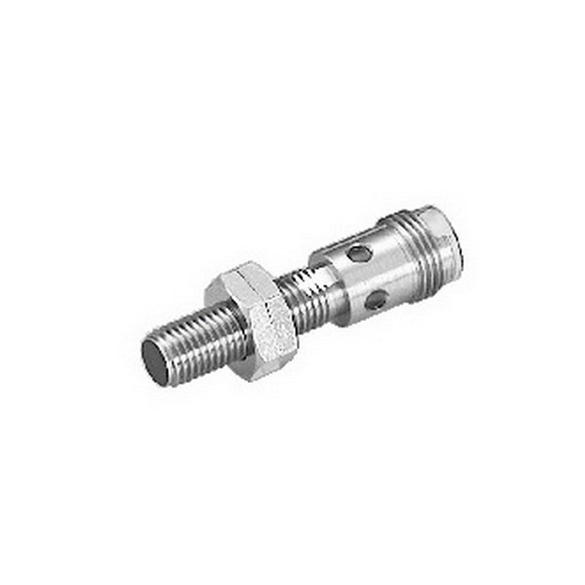Omron Inductive Threaded Barrel Proximity Sensor, M8, 1 mm Detection, PNP NO, 12 → 24 V dc