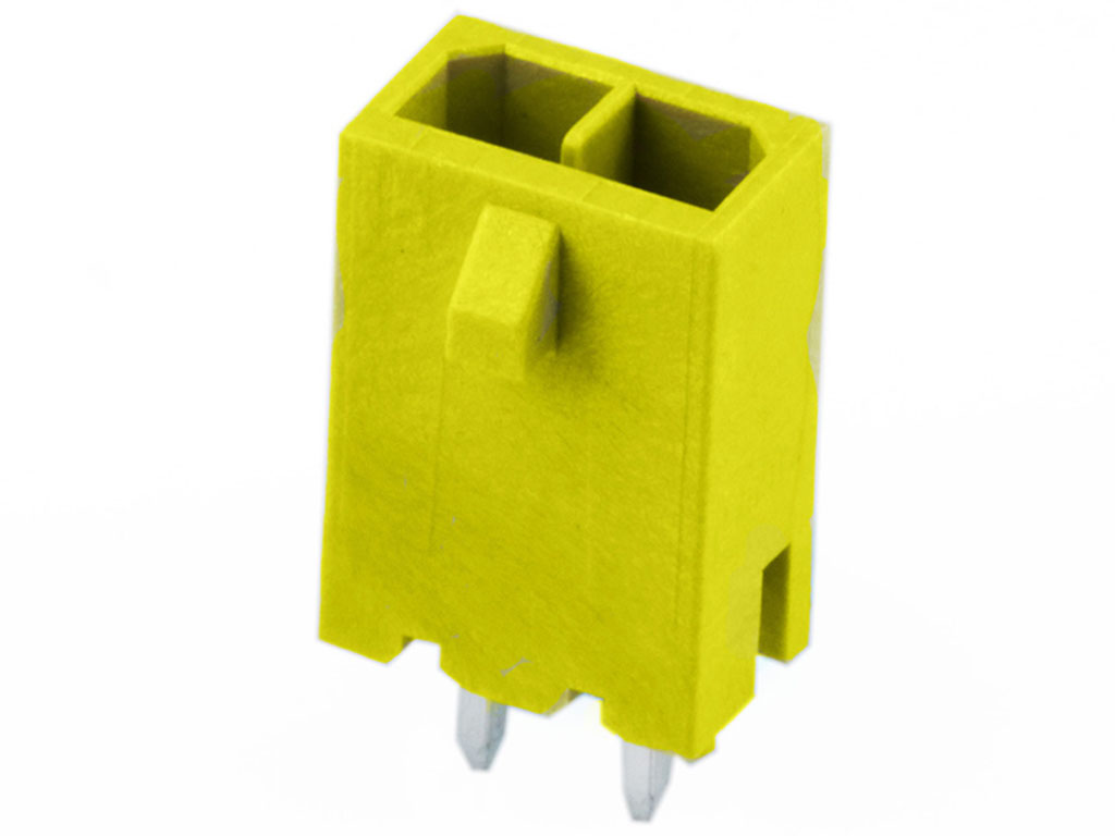 Molex 21657 Series Vertical Through Hole PCB Header, 2 Contact(s), 3 mm Pitch, 1 Row, Shrouded
