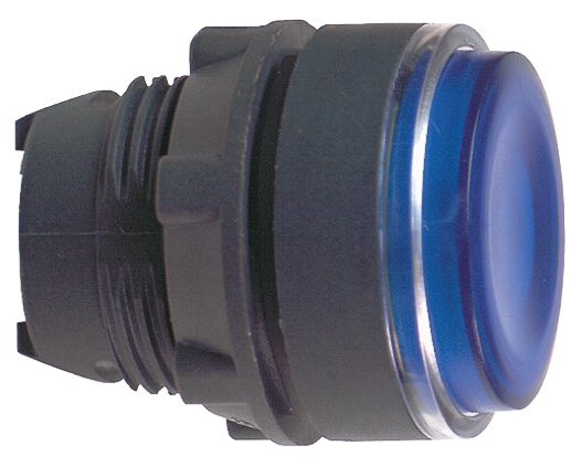 Schneider Electric Harmony XB5 Series Blue Illuminated Spring Return Push Button Head, 22mm Cutout, IP66, IP67, IP69K