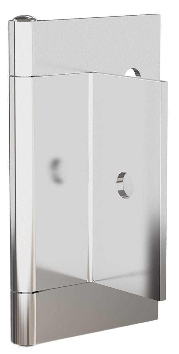 Pinet Gloss Stainless Steel Butt Hinge, Screw Fixing, 60mm x 30mm x 1.5mm