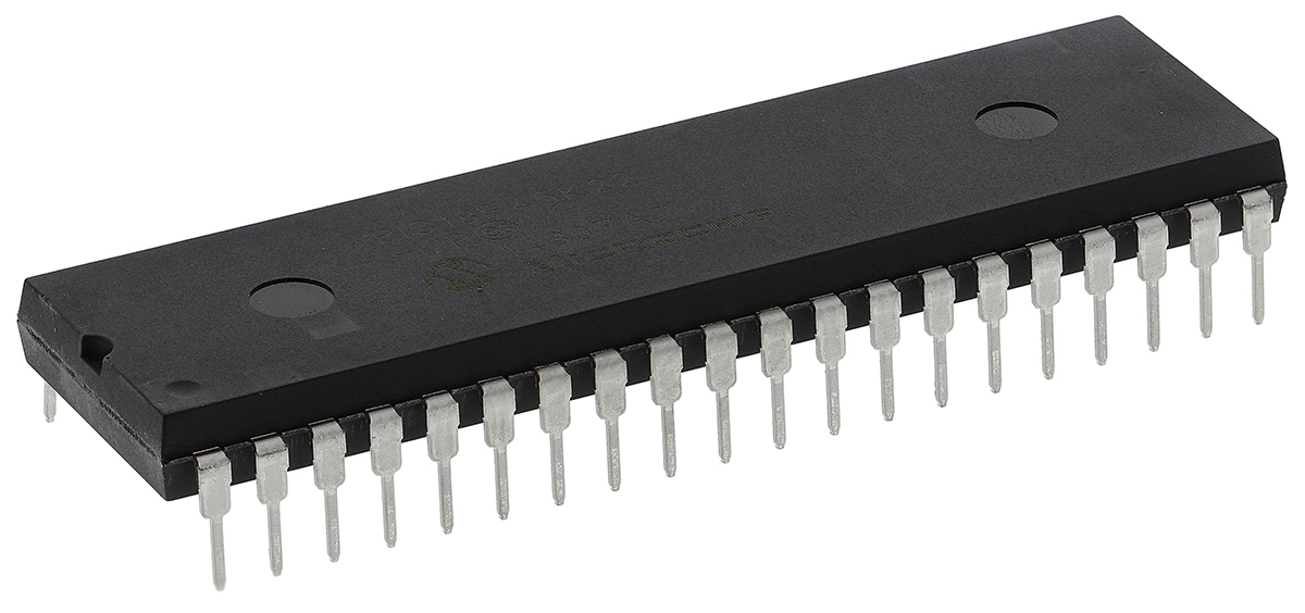 Microchip, 8 bit PIC, PIC18F45K22 Microcontroller, 64 MHz, 32kB FLASH, 40-Pin PDIP