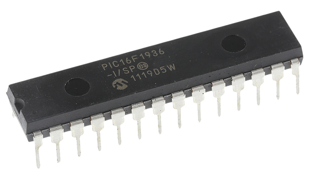 Microchip, 8 bit PIC, PIC16F1936 Microcontroller, 32 MHz, 14kB FLASH, 28-Pin SPDIP