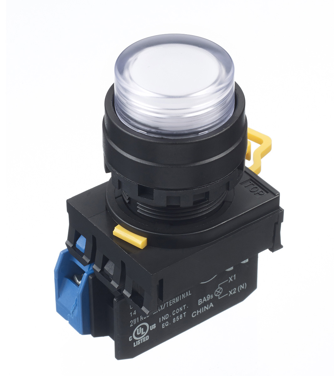 Idec YW Series Illuminated Push Button Complete Unit, Panel Mount, 22mm Cutout, SPST, IP65