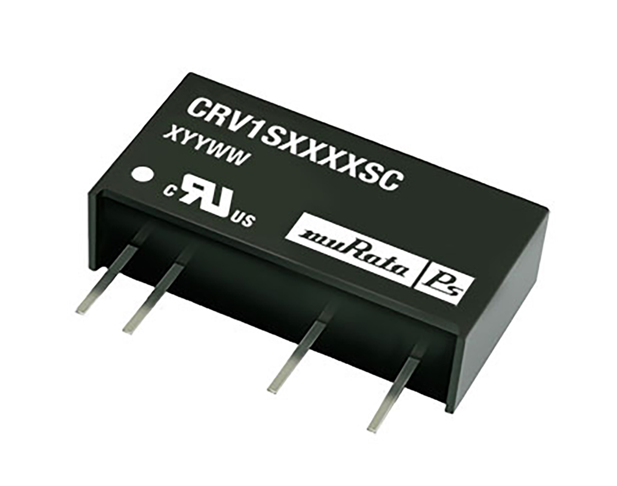 Murata Power Solutions CRV1 DC-DC Converter, ±12V dc/ ±42mA Output, 10.8 → 13.2 V dc Input, 1W, Through Hole,