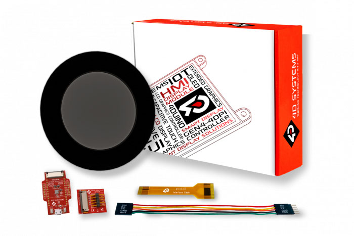 4D Systems SK-pixxiLCD-13P2-CTP-CLB, pixxiLCD-13 1.3in Capacitive Touch Screen Starter Kit