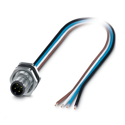 Phoenix Contact, SACC IP65, IP67 Silver Rear Mount 5 Industrial Power Plug, Rated At 4A, 60 V