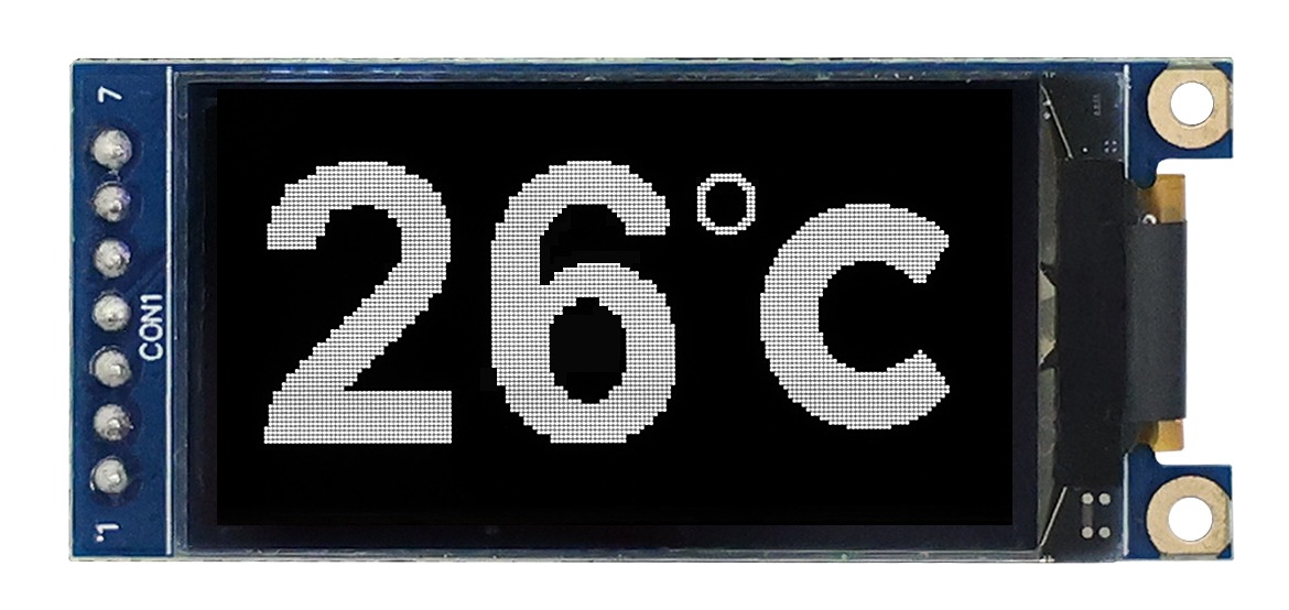 Midas 1.54in White Passive matrix OLED Display 160 X 80pixels COB SPI Interface