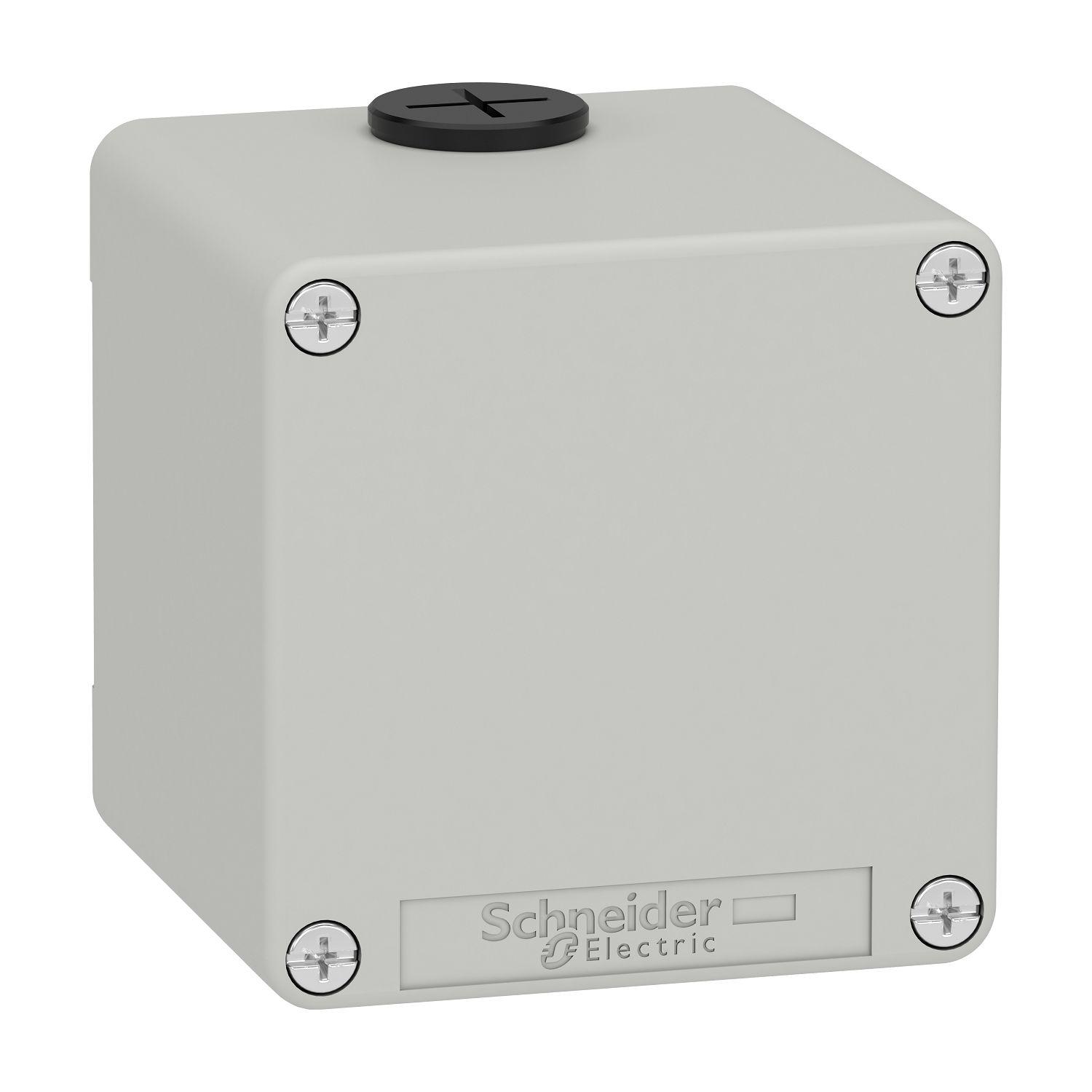 Schneider Electric Grey Die Cast Zinc XAPD Empty Control Station - Without Cutout Hole