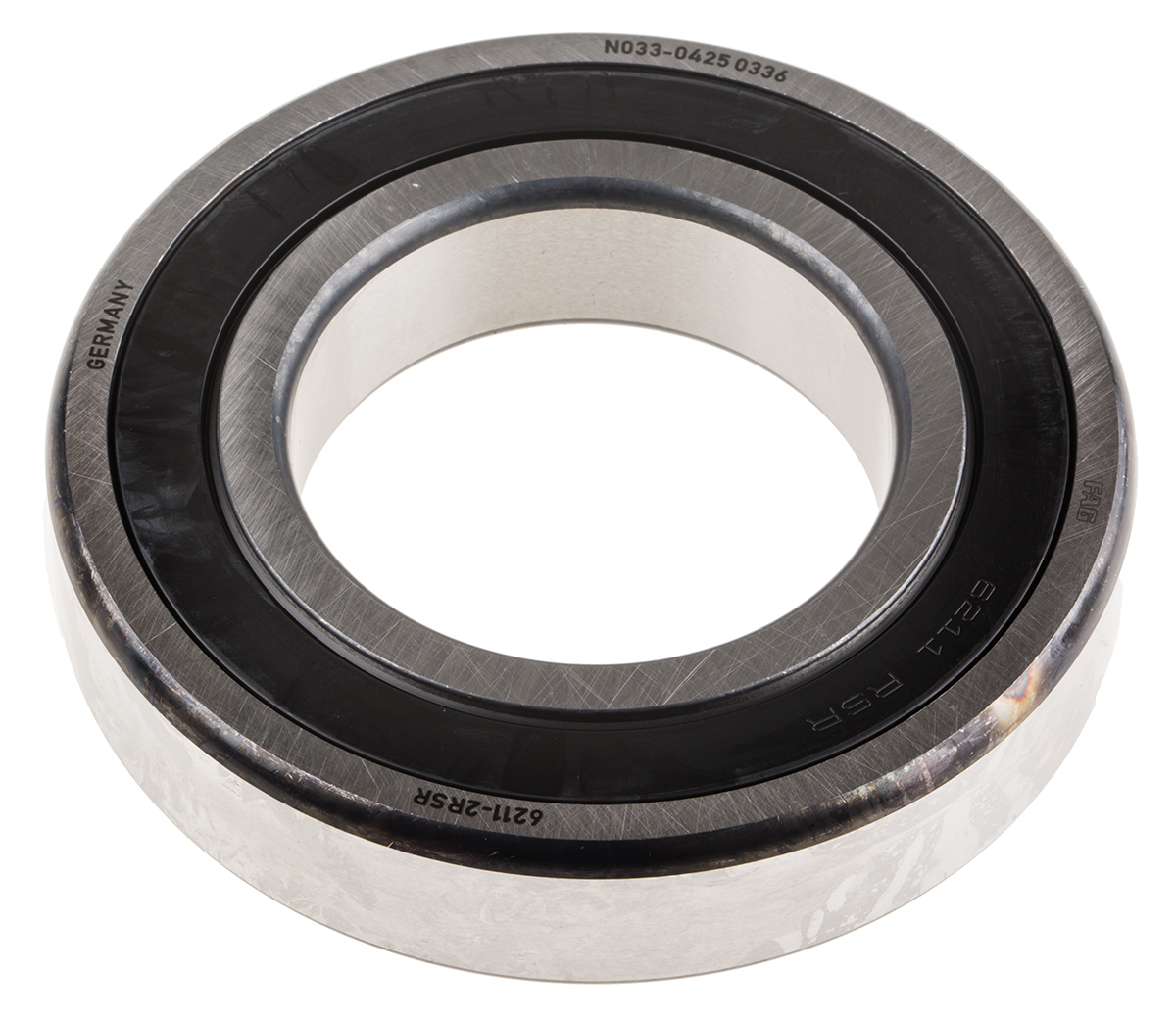 FAG 6211-C-2HRS 1 Row Ball Bearing - 55 mm ID, 100 mm OD