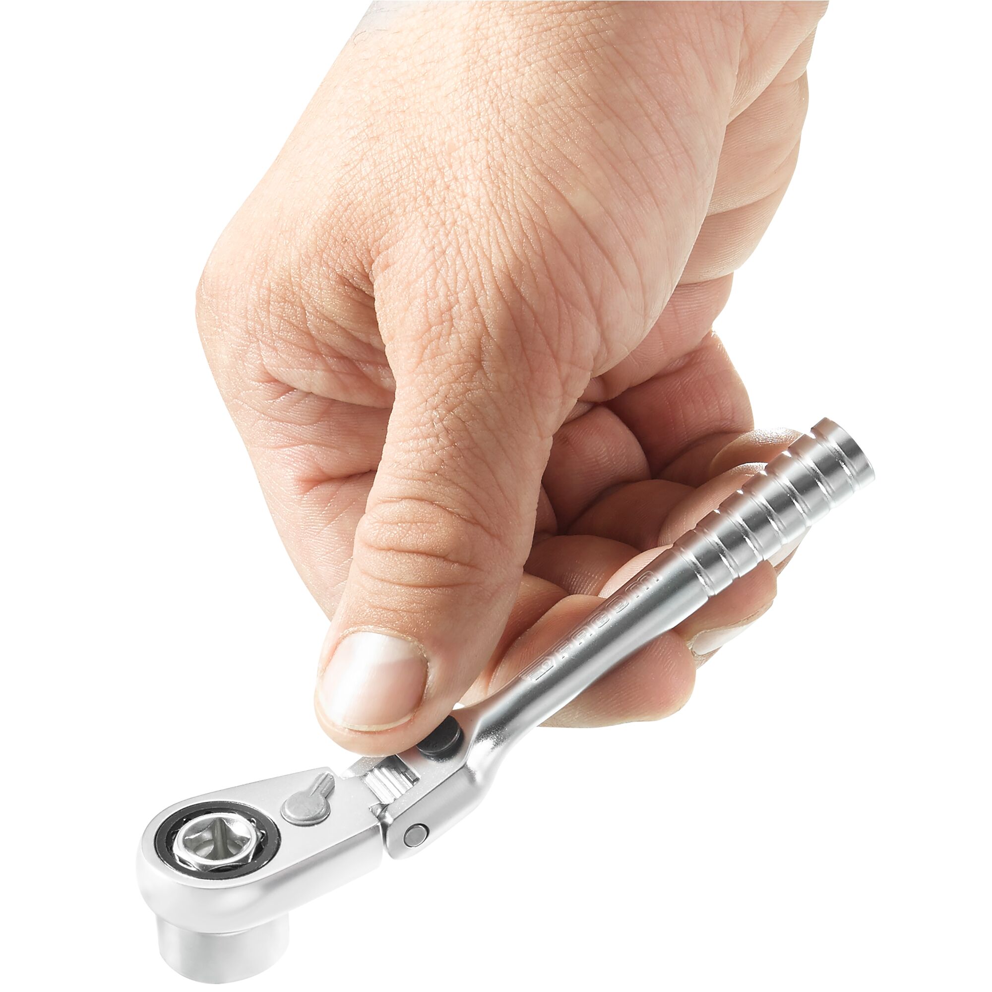 Facom R.180HX 1/4 in Hex Ratchet with Tube Handle, 115 mm Overall