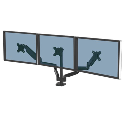 Fellowes Desk Mounting Monitor Arm for 3 x Screen, 27in Screen Size