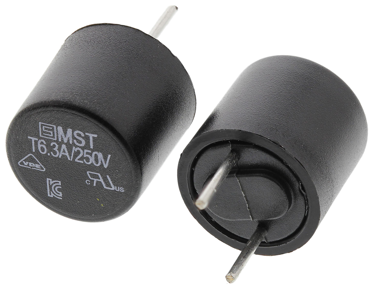 Schurter PC Board Non Resettable Fuse, Radial 6.3A, 250V ac