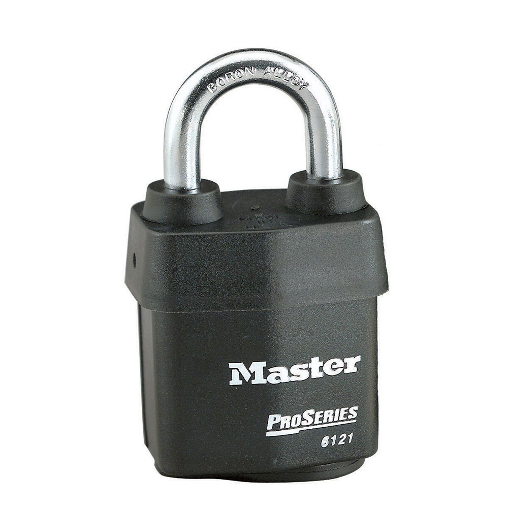 Master Lock Padlock Weatherproof Steel Padlock, Keyed Alike, 8mm Shackle, 54mm Body