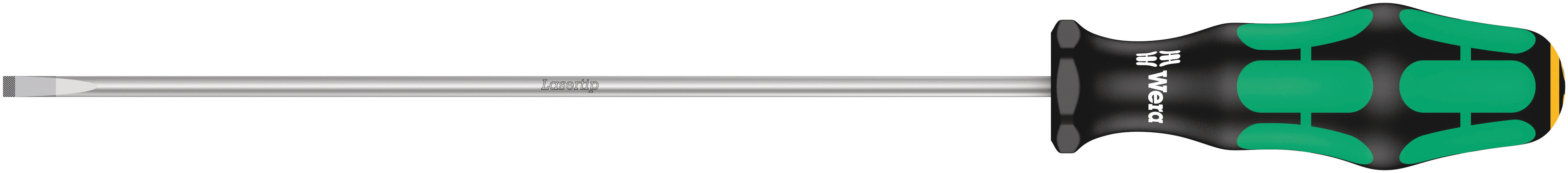 Wera Slotted  Screwdriver, 4 mm Tip, 200 mm Blade, 298 mm Overall