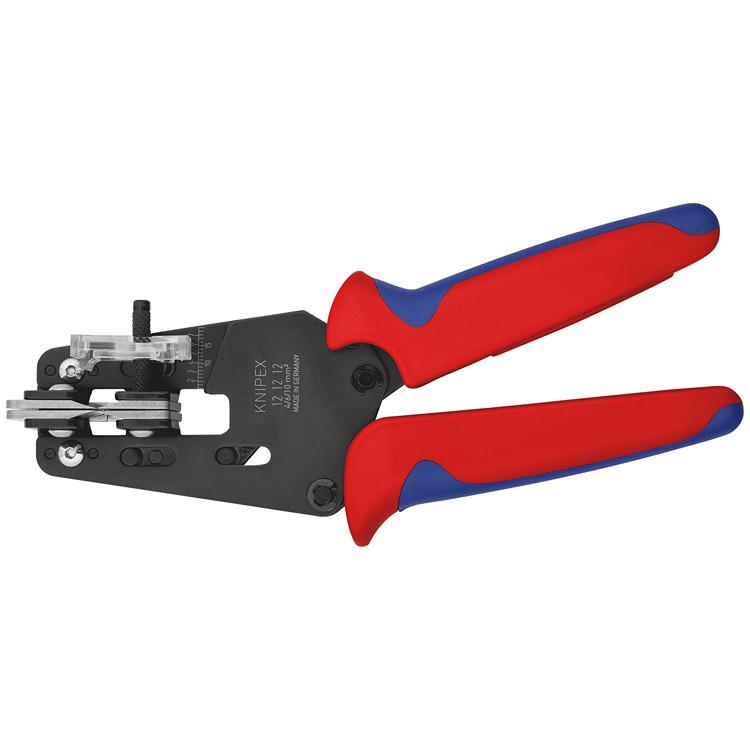 Knipex Precision stripper, 12 AWG Min, 8AWG Max, 195 mm Overall