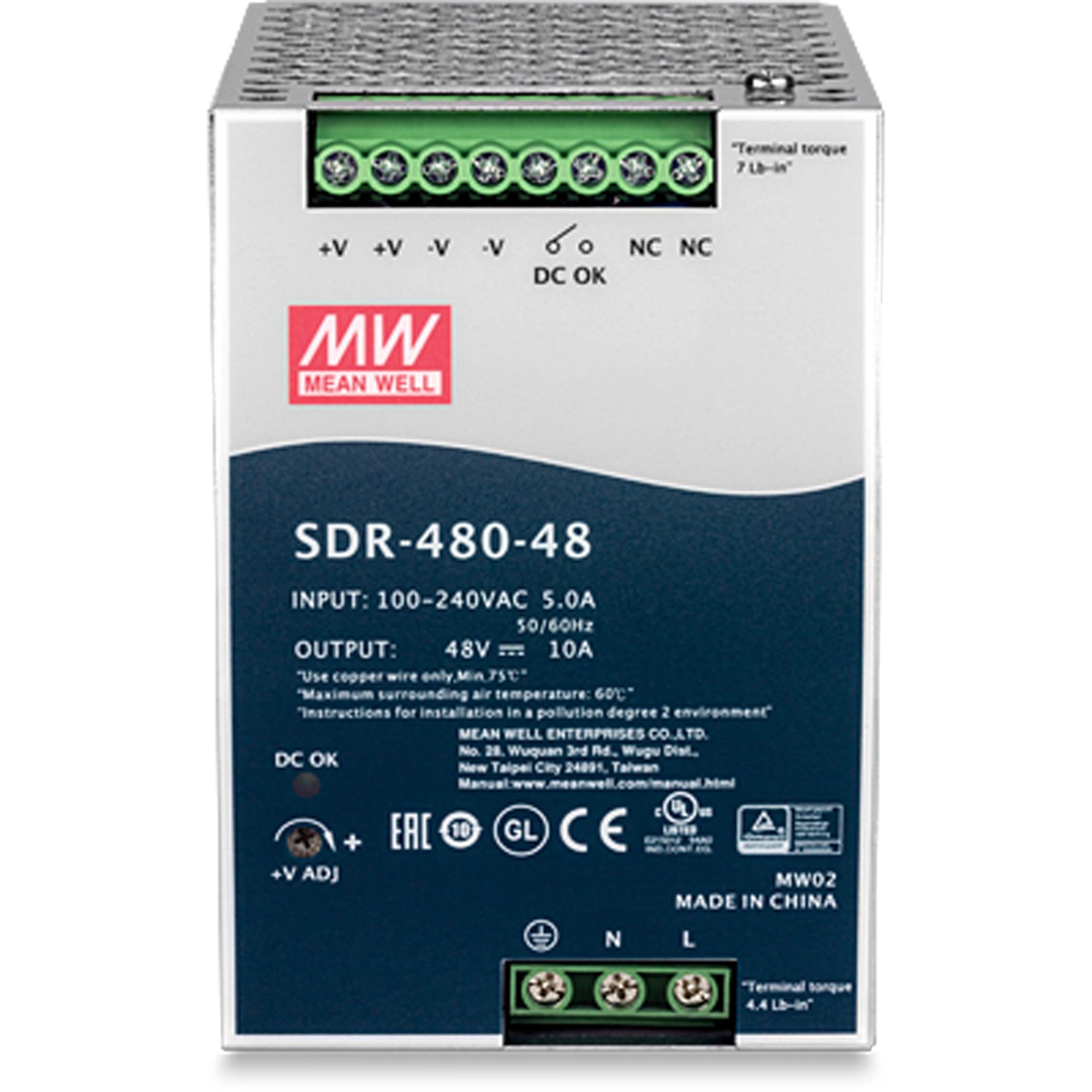 48V 480W Output Power Supply