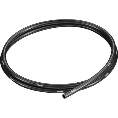 Festo PUN TPE, Flexible Tubing, 4mm ID, 6mm OD, Black