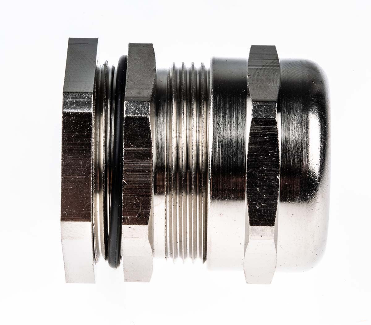 SIB SIB-TEC Series Metallic Nickel Plated Brass Cable Gland, M32 Thread, 11mm min., 21mm max., IP68