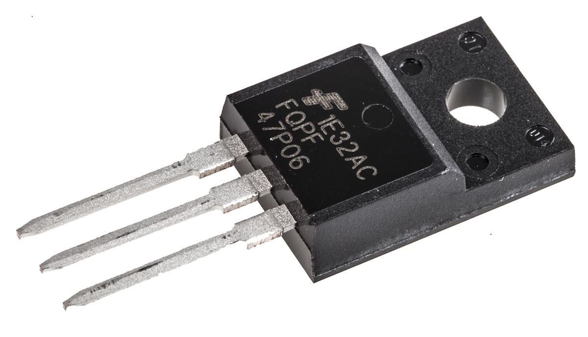 onsemi QFET Type P-Channel MOSFET, 30 A, 60 V Enhancement, 3-Pin TO-220 FQPF47P06
