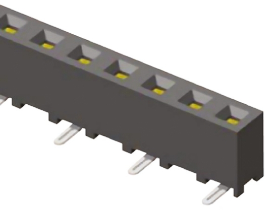 Samtec SMM Series Straight Surface Mount PCB Socket, 12-Contact, 1-Row, 2mm Pitch, Solder Termination