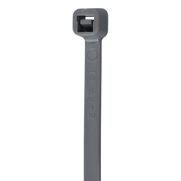 NEMIQ Cable Tie, , 286mm x 4.8 mm, Grey Nylon, Pk-100