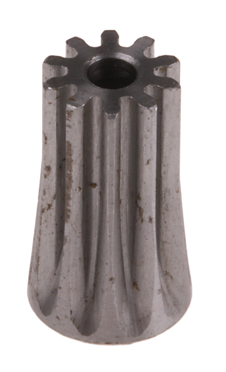 RS PRO Steel 10 Teeth Spur Gear, 0.5 Module, 2mm Bore Diam, 5mm Pitch Diam, 7mm Hub Diam