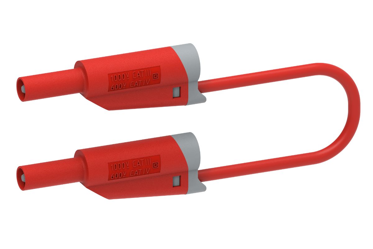 Electro PJP Test lead, 36A, 600V, Red, 2m Lead Length
