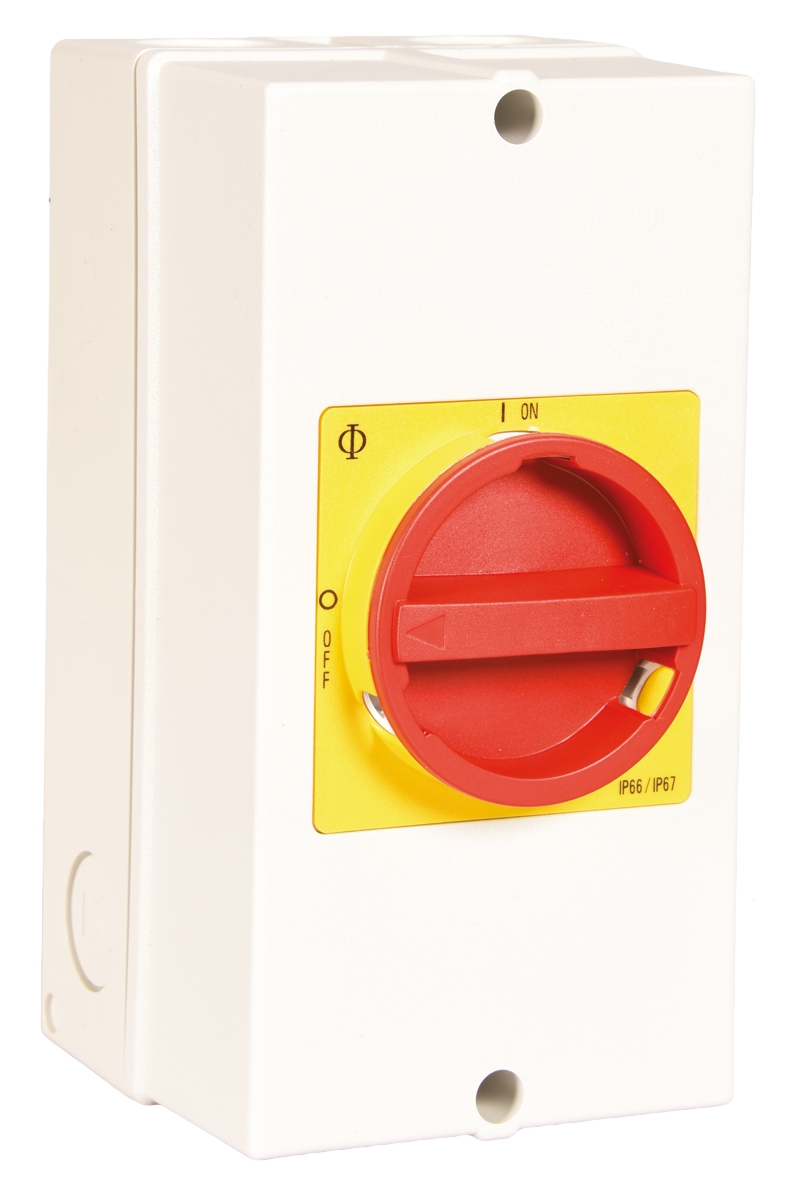 Kraus & Naimer 6P Pole Isolator Switch - 32A Maximum Current, 7.5kW Power Rating, IP66, IP67