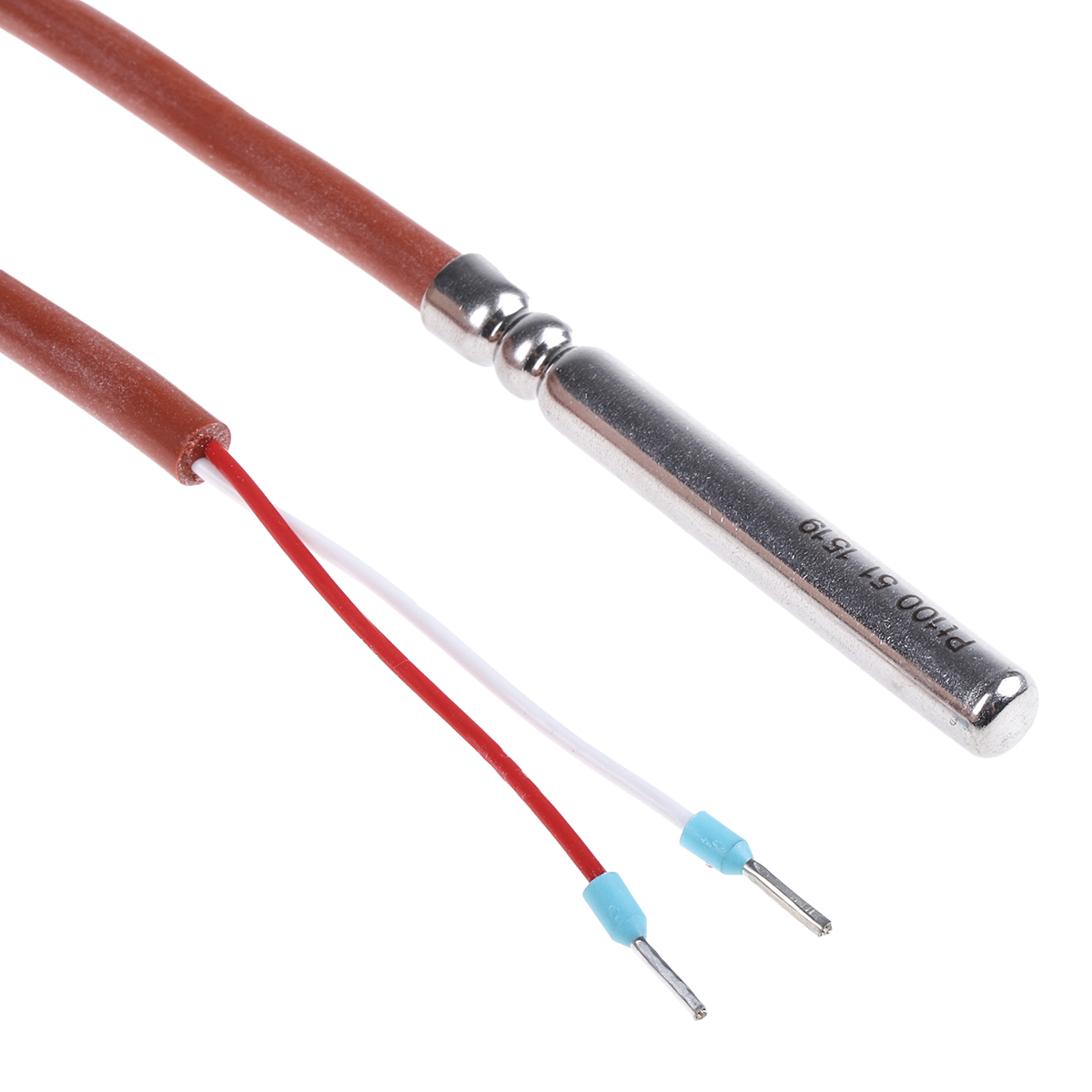 Jumo PT100 RTD Sensor, 6mm Dia, 50mm Long, 2 Wire, Probe, Class B +180°C Max