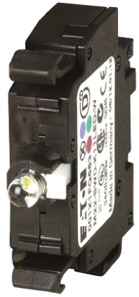 Eaton RMQ Titan M22 Series Contact & Light Block, Blue Light, 1CO