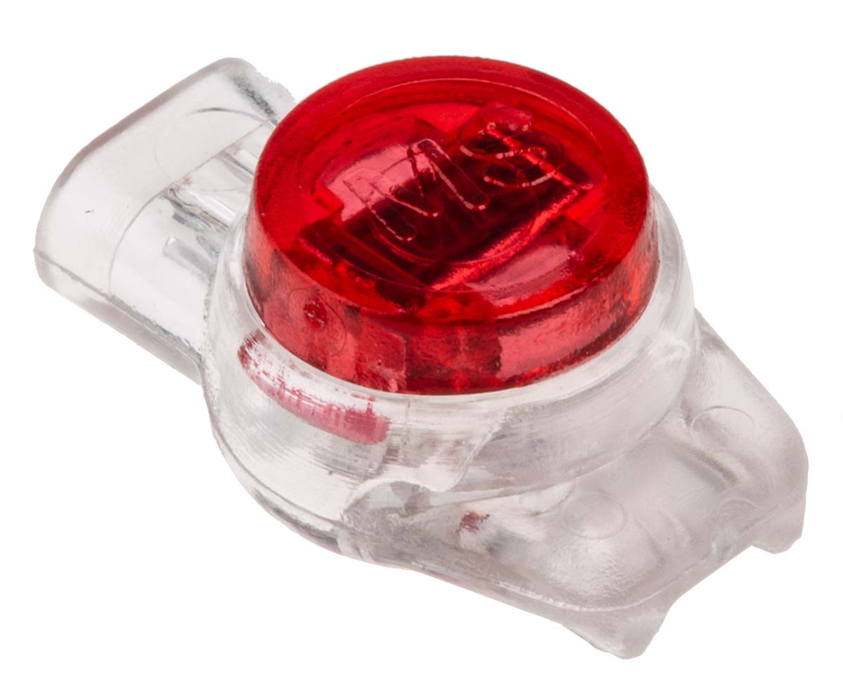 RS PRO Butt Splice Connector, Red, White, Insulated 26 → 19 AWG