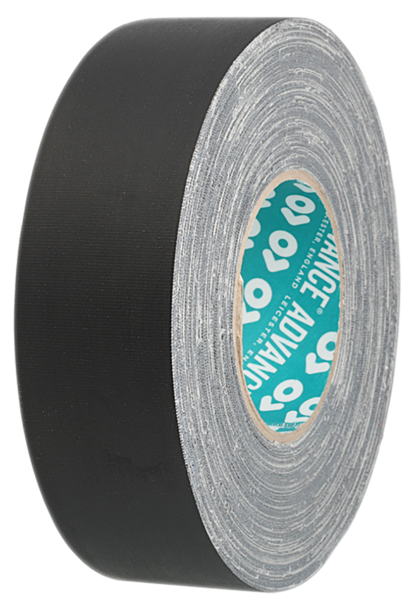 Advance Tapes AT160 Cloth Tape, 50m x 25mm, Black, Matt Finish