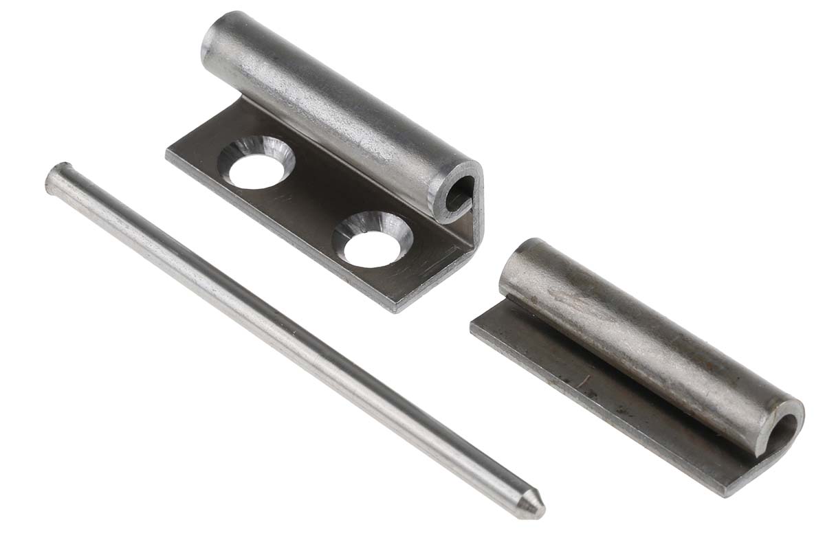 RS PRO Steel Concealed Hinge with a Lift-off Pin, 80mm x 16mm x 2mm