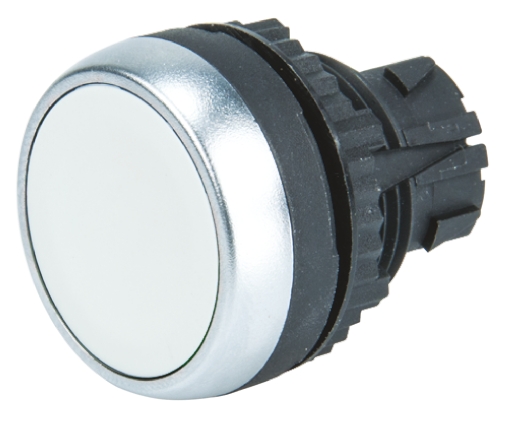 BACO Series White Spring Return Push Button Head, 22mm Cutout, IP66