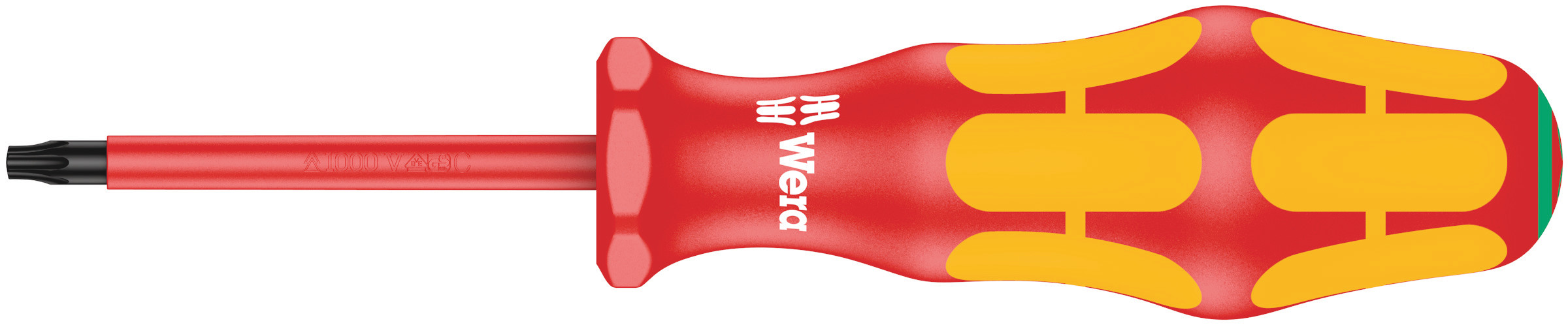 Wera Torx Insulated Screwdriver, T20 Tip, 80 mm Blade, VDE/1000V, 178 mm Overall