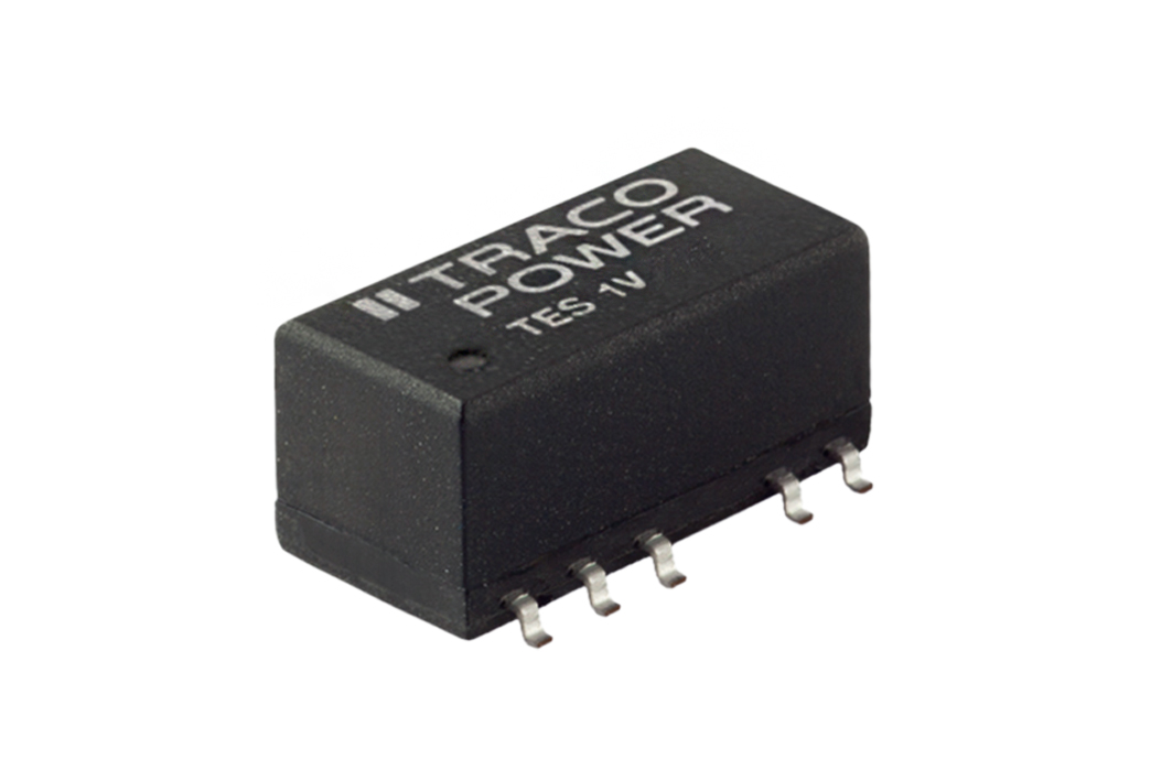 TRACOPOWER TES 1V DC-DC Converter, ±5V dc/ ±100mA Output, 4.5 → 5.5 V dc Input, 1W, Surface Mount, +85°C Max