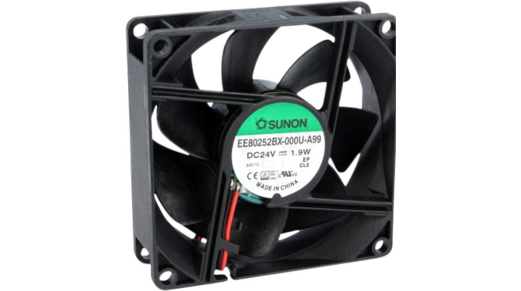 Sunon Axial Fan, 24 V dc, dc Operation, 23cfm, 1.44W, 72mA Max, 60 x 60 x 20mm