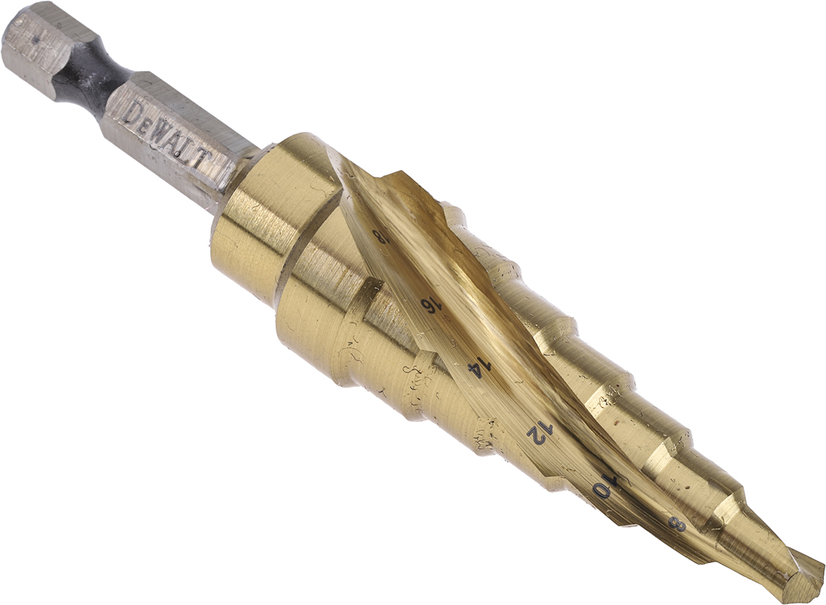 DeWALT HSS Step Drill Bit 8mm x 18mm