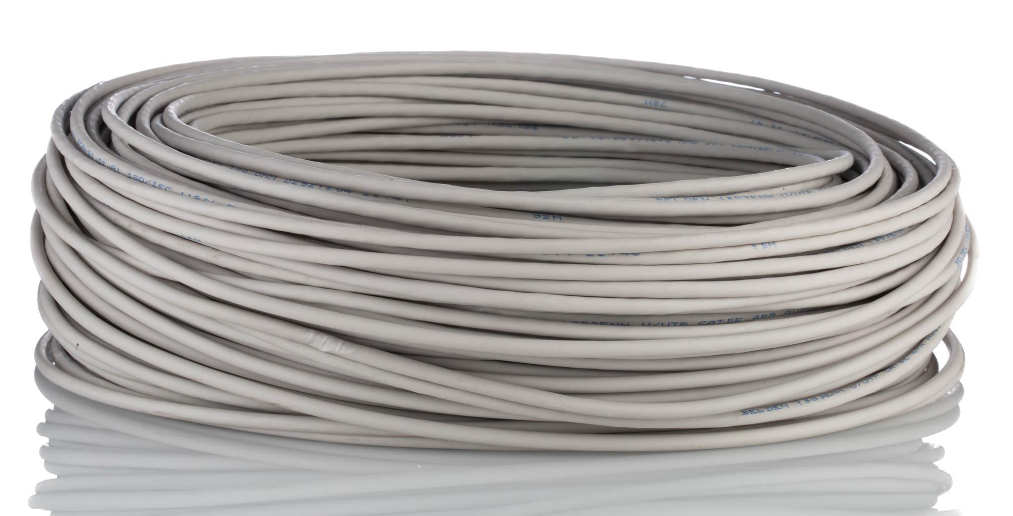 Belden1583ENH, 100m Cat5e, Grey, U/UTP Unshielded, Unterminated LSZH Sheath