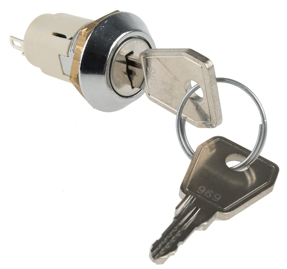 Lorlin Key Switch, SPDT, 1 A @ 24V ac dc / 115V ac 2-Way Random-Key