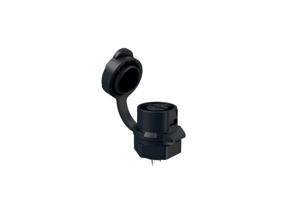 Amphenol Communications Solutions Circular Connector, 2 Contacts, Panel, M12 Connector, Socket, Female, IP67, MRD A