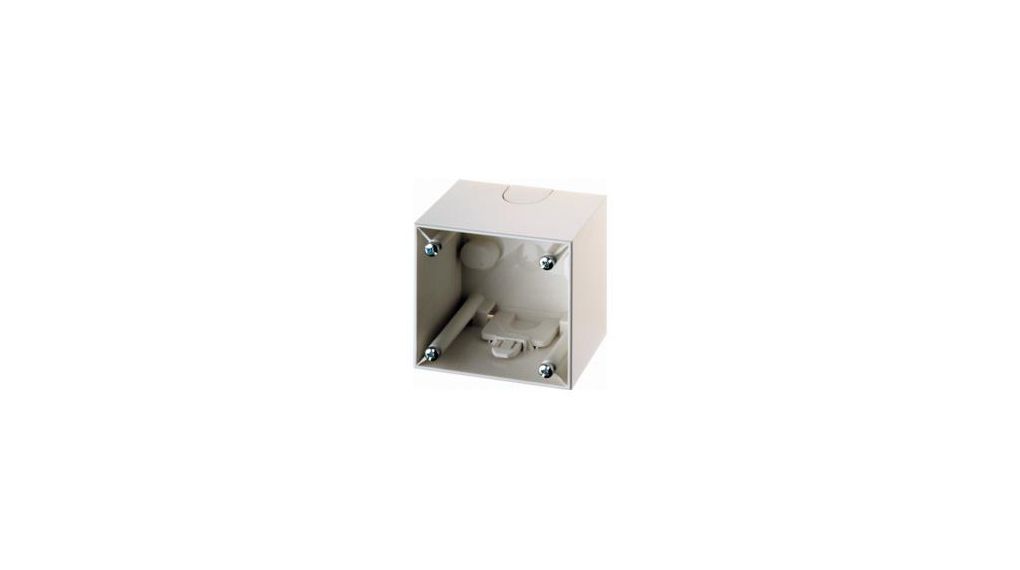 Berker INTEGRO White Back Box, Wall Mount, 1 Gangs, 59.5 x 59.5mm