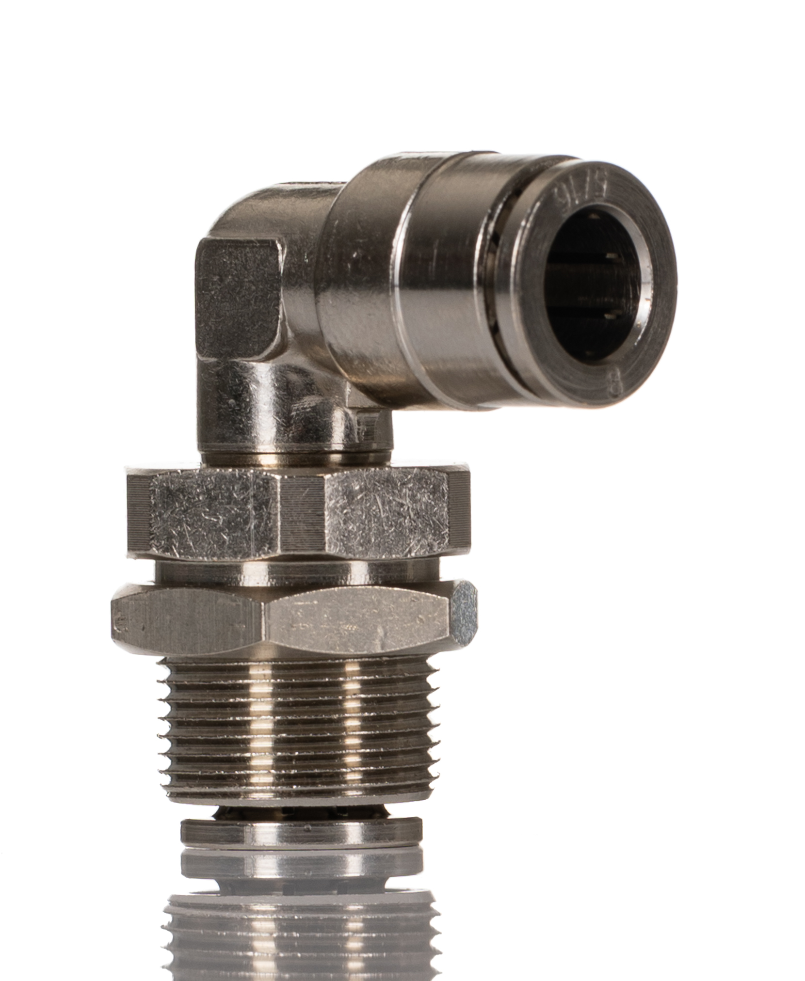 Norgren PNEUFIT 10 Series Straight Threaded Adaptor, Push In 8 mm to Push In 8 mm, Threaded-to-Tube Connection Style,