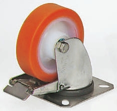 LAG Braked Swivel Castor Wheel, 150kg Capacity, 125mm Wheel