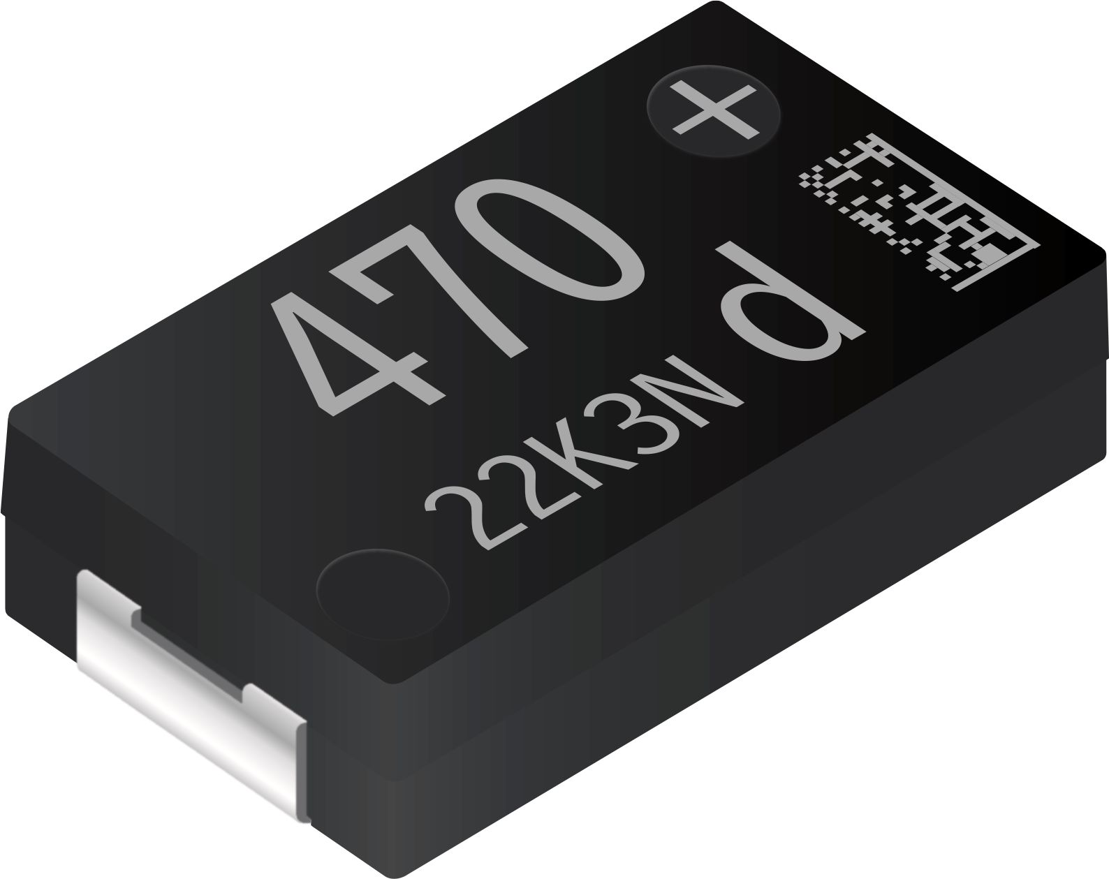 Panasonic 470μF Surface Mount Polymer Capacitor, 2V