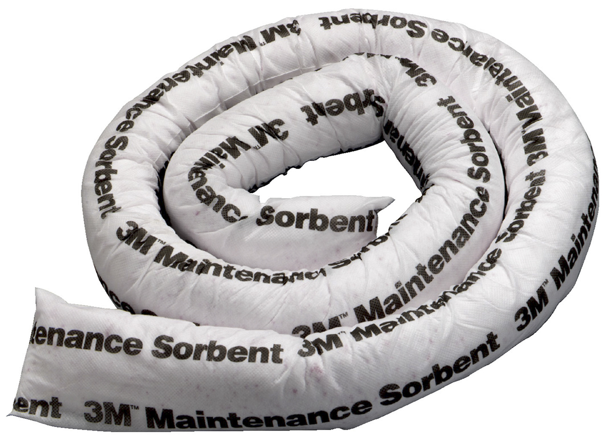 3M Spill Absorbent Boom for Oil Use, 45 L Capacity, 12 per Pack