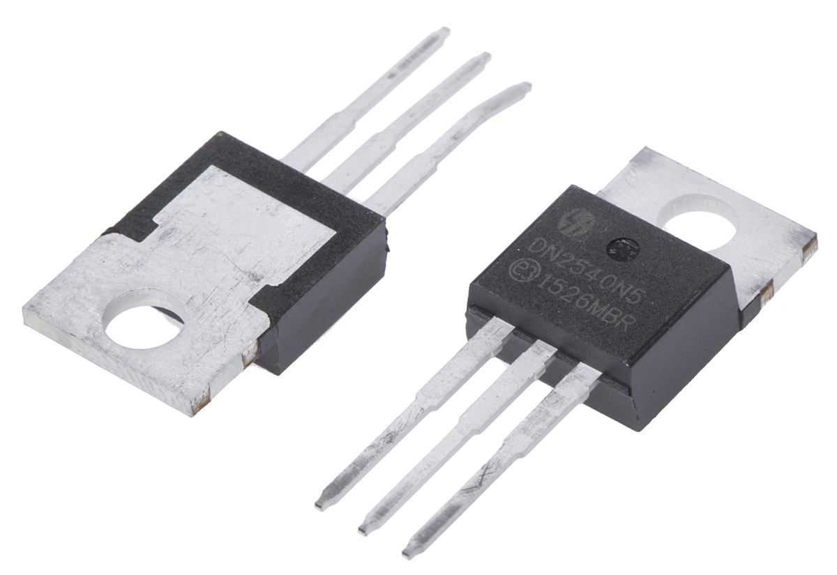 Microchip DN2540 Type N-Channel MOSFET, 500 mA, 400 V Depletion, 3-Pin TO-220 DN2540N5-G