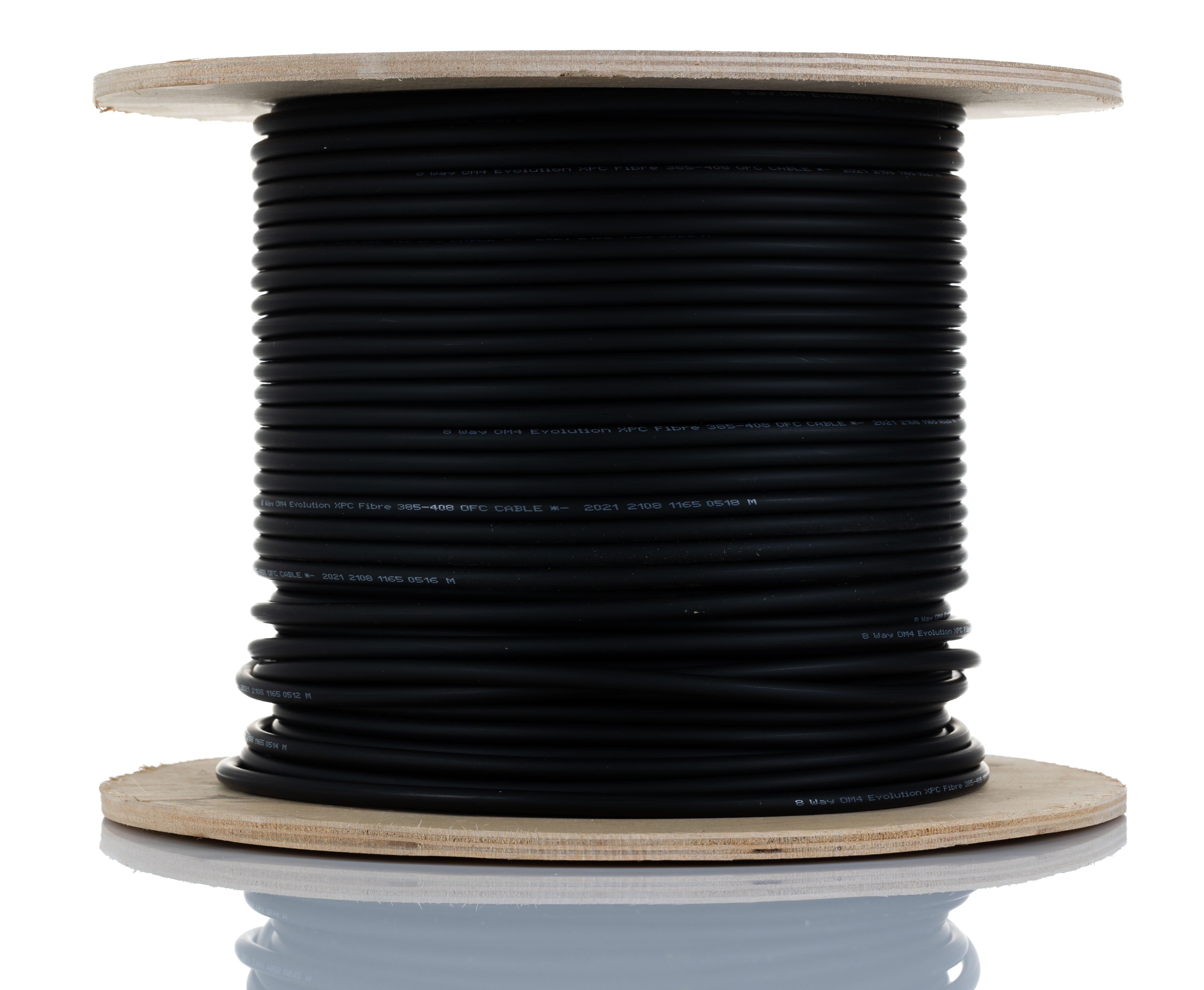 RS PRO OM4 Multi Mode OM4 Fibre Optic Cable, Black, 200m