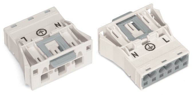 WAGO 770 Series Plug, 3-Pole, Snap-In, 25A, IP20